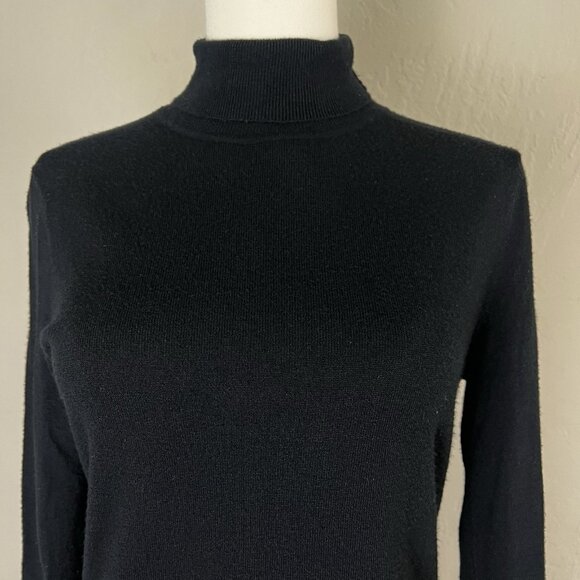 AYR Sweater Turtleneck Black Knit Viscose Blend Long Sleeve Women's Size XS - Picture 2 of 11